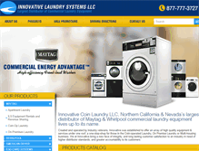Tablet Screenshot of innovativelaundry.com